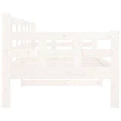 Lit De Jour Blanc Bois De Pin Massif 80x200 Cm -Pas Cher Lit Magasin lit de jour blanc bois de pin massif 80x200 cm 8720287073413 1488602
