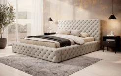 Lit Design Avec Tête De Lit Et Coffre De Rangement Capitonné Simili Cuir Beige Prince 15 Lit Design Avec Tête De Lit Et Coffre De Rangement Capitonné Simili Cuir Beige Prince -Pas Cher Lit Magasin lit design avec tete de lit et coffre de rangement capitonne simili cuir beige prince 3666722954877 1503292