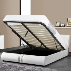 Lit Design Blanc Musty 140x190 Cm 7 Lit Design Blanc Musty 140x190 Cm -Pas Cher Lit Magasin lit design blanc musty 140x190 cm 3760218352205 325676