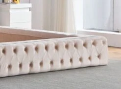 Lit Design Capitonné Velours Beige Clair Kouma 180x200 Cm 9 Lit Design Capitonné Velours Beige Clair Kouma 180x200 Cm -Pas Cher Lit Magasin lit design capitonne velours beige clair kouma 180x200 cm 3666722911375 1479487