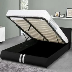 Lit Design Noir Musty 160x200 Cm -Pas Cher Lit Magasin lit design noir musty 160x200 cm 3760218352236 325673