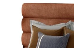 Lit Design Tissu Rouge Brique Avec Coffre De Rangement Klarina -Pas Cher Lit Magasin lit design tissu rouge brique avec coffre de rangement klarina 3666722596244 1391645