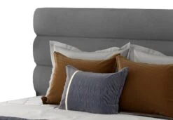 Lit Design Velours Gris Avec Coffre De Rangement Klarina -Pas Cher Lit Magasin lit design velours gris avec coffre de rangement klarina 3666722600019 1391794