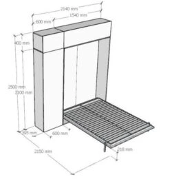 Lit Escamotable 140x190 Cm Avec 1 Colonne De Rangement 2 Meubles Hauts Bois Noyer Kanto 24 Lit Escamotable 140x190 Cm Avec 1 Colonne De Rangement 2 Meubles Hauts Bois Noyer Kanto -Pas Cher Lit Magasin lit escamotable 140x190 cm avec 1 colonne de rangement 2 meubles hauts bois noyer kanto 8050598027028 1317856