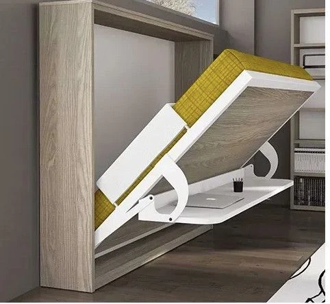 Lit Escamotable 90x180 Cm Avec Bureau Et Bibliothèque Spacio 7 Lit Escamotable 90x180 Cm Avec Bureau Et Bibliothèque Spacio – Image 5