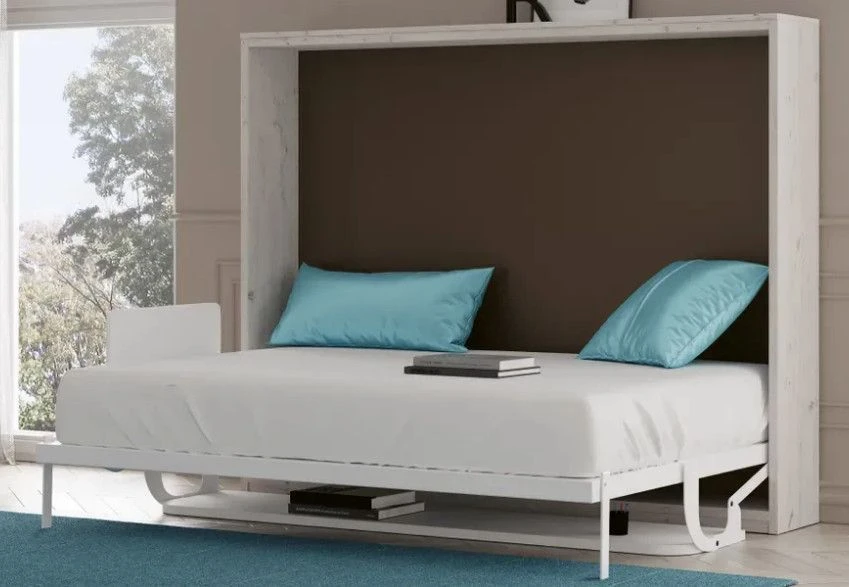 Lit Escamotable 90x180 Cm Avec Bureau Et Bibliothèque Spacio 8 Lit Escamotable 90x180 Cm Avec Bureau Et Bibliothèque Spacio – Image 6