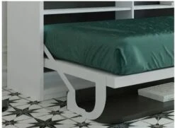 Lit Escamotable 90x190 Cm Avec Bureau Et Bibliothèque Spacio -Pas Cher Lit Magasin lit escamotable 90x190 cm avec bureau et bibliotheque spacio 3666722708104 1416777