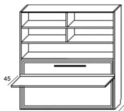 Lit Escamotable 90x190 Cm Avec Bureau Et Bibliothèque Spacio -Pas Cher Lit Magasin lit escamotable 90x190 cm avec bureau et bibliotheque spacio 3666722708104 1416779