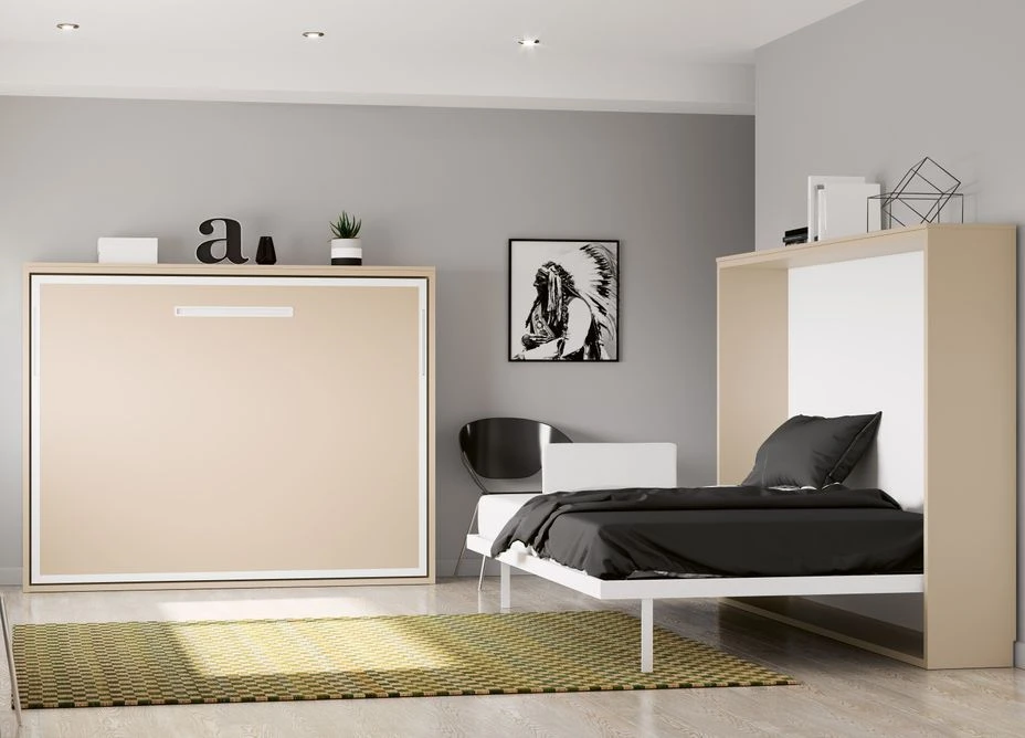 Lit Escamotable Horizontal 90x180 Cm Paula Cadre Métallique - Haut De Gamme 2 Lit Escamotable Horizontal 90x180 Cm Paula Cadre Métallique - Haut De Gamme