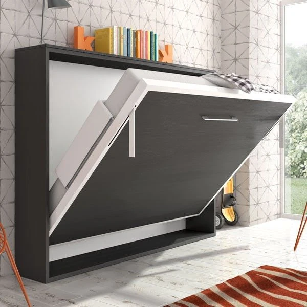 Lit Escamotable Horizontal 90x180 Cm Paula Cadre Métallique - Haut De Gamme 3 Lit Escamotable Horizontal 90x180 Cm Paula Cadre Métallique - Haut De Gamme – Image 2