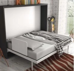 Lit Escamotable Horizontal 90x200 Cm Valeria - Pieds Synchronisés -Pas Cher Lit Magasin lit escamotable horizontal 90x200 cm valeria pieds synchronises 3666722708418 1408664