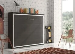 Lit Escamotable Horizontal 90x200 Cm Valeria - Pieds Synchronisés -Pas Cher Lit Magasin lit escamotable horizontal 90x200 cm valeria pieds synchronises 3666722708418 1408666