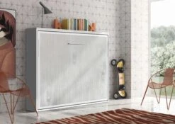 Lit Escamotable Horizontal 90x200 Cm Valeria - Pieds Synchronisés -Pas Cher Lit Magasin lit escamotable horizontal 90x200 cm valeria pieds synchronises 3666722708418 1408669