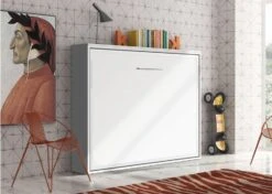 Lit Escamotable Horizontal 90x200 Cm Valeria - Pieds Synchronisés -Pas Cher Lit Magasin lit escamotable horizontal 90x200 cm valeria pieds synchronises 3666722708418 1408691