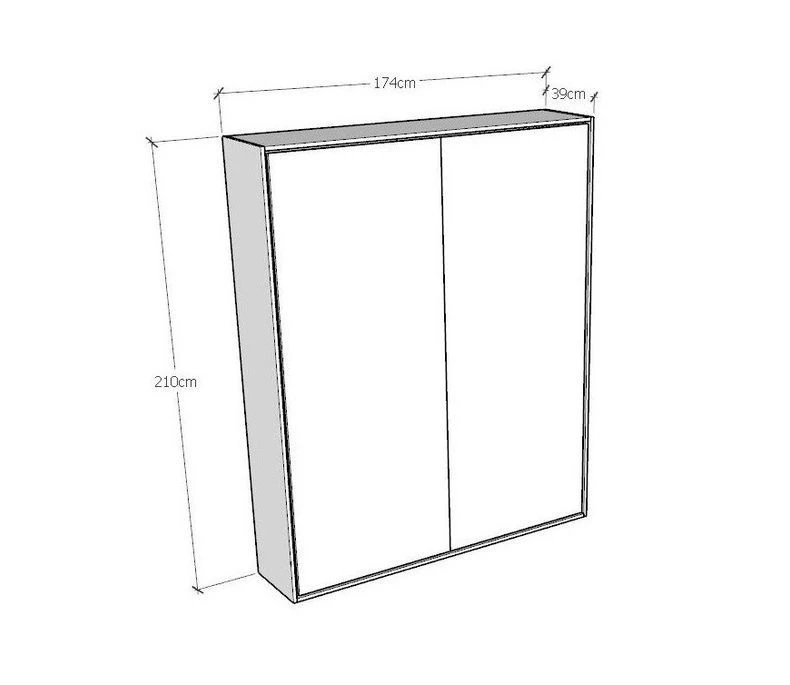 Lit Escamotable Vertical Frêne Blanc Et Porte Orange Kanto 160x190 Cm 7 Lit Escamotable Vertical Frêne Blanc Et Porte Orange Kanto 160x190 Cm – Image 5