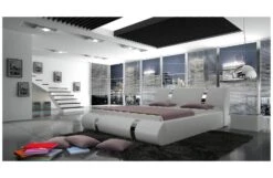 Lit Design Coffre 140x190 Cm Similicuir Blanc Et Métal Ange 10 Lit Design Coffre 140x190 Cm Similicuir Blanc Et Métal Ange -Pas Cher Lit Magasin nova lit coffre design similicuir blanc 140x190 cm 3666722586498 353028