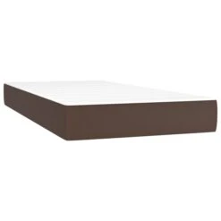 Sommier Tapissier Et Matelas Et LED Marron 80x200 Cm Similicuir -Pas Cher Lit Magasin sommier tapissier et matelas et led marron 80x200 cm similicuir 3666722938013 1499425