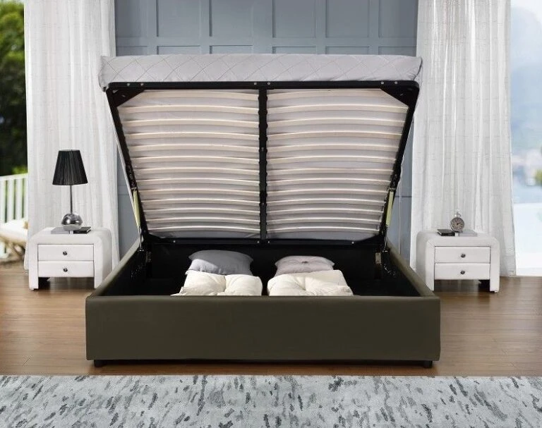 Pas Cher Lit Magasin -Pas Cher Lit Magasin cadre de lit avec coffre simili cuir taupe pola 140 229753 768x607 1